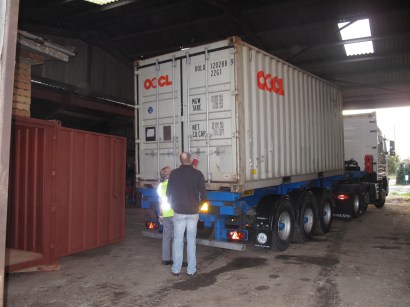 East is East container arrival